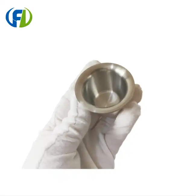 zirconium crucible with flange zirconium crucible with flange