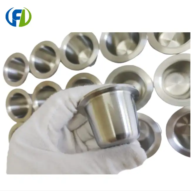 Customized Labware Zirconium Crucible with Flanged Lip