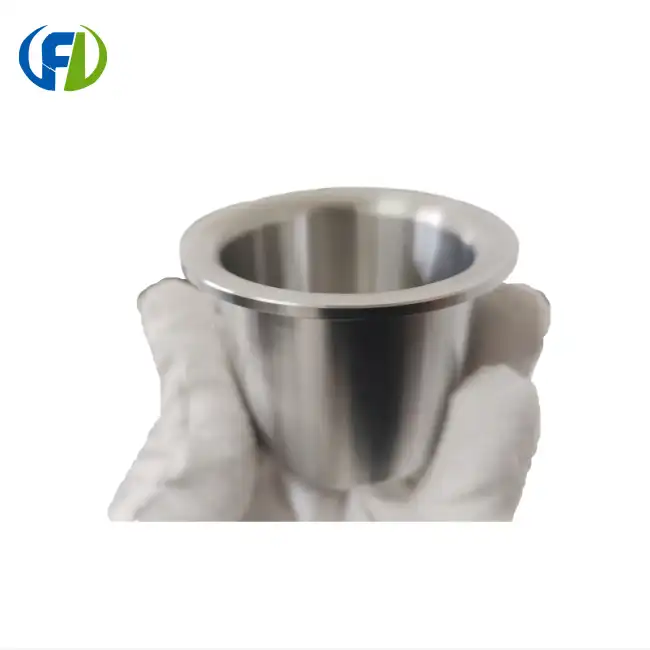 Customized 702 Zirconium Crucible With Rim