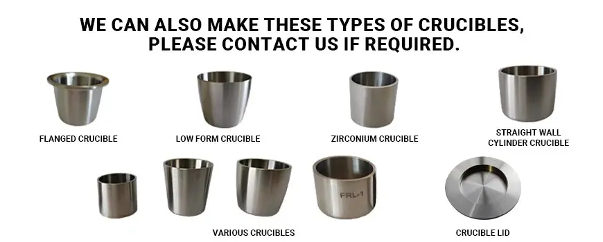 702 Zirconium Crucible price 702 Zirconium Crucible price