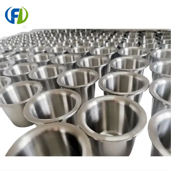 Customized Nickel Crucible With Flange