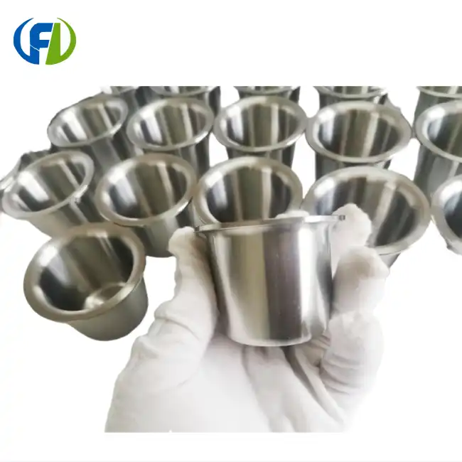 Customized Nickel Crucible With Rim 