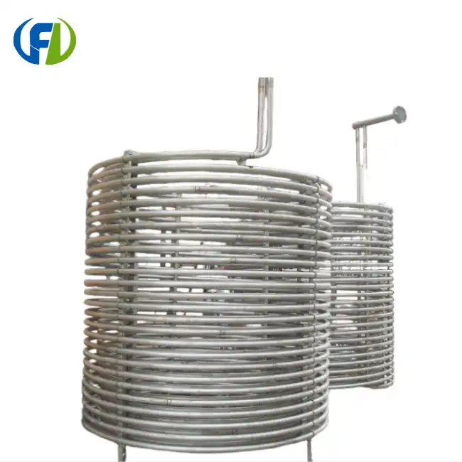 Pure Titanium Coil For Swimming Pool Heat Pump Heat Exchanger price