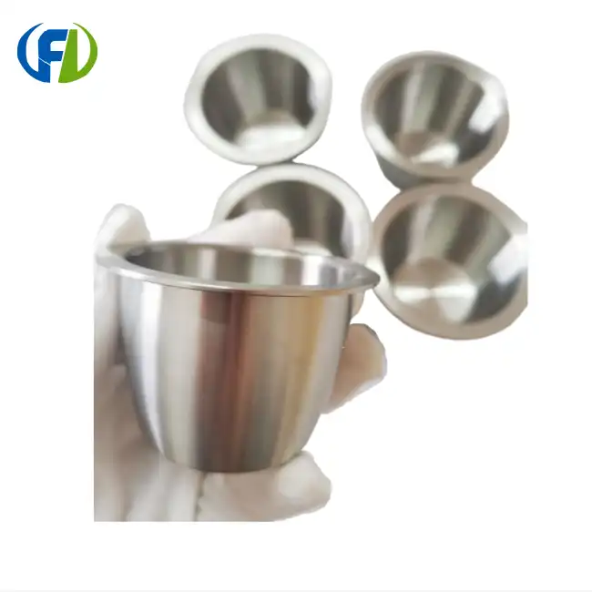 Customized Nickel Alloy Crucible With Flange  Customized Nickel Alloy Crucible With Flange
