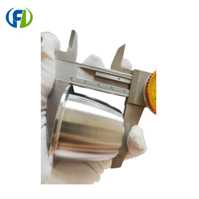 पॉलिश केलेले झिरकोनियम क्रूसिबल Ø५५×५५ मिमी