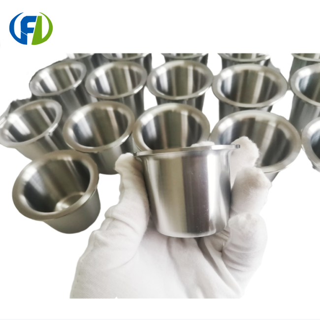 Cadinho de zircônio para uso químico